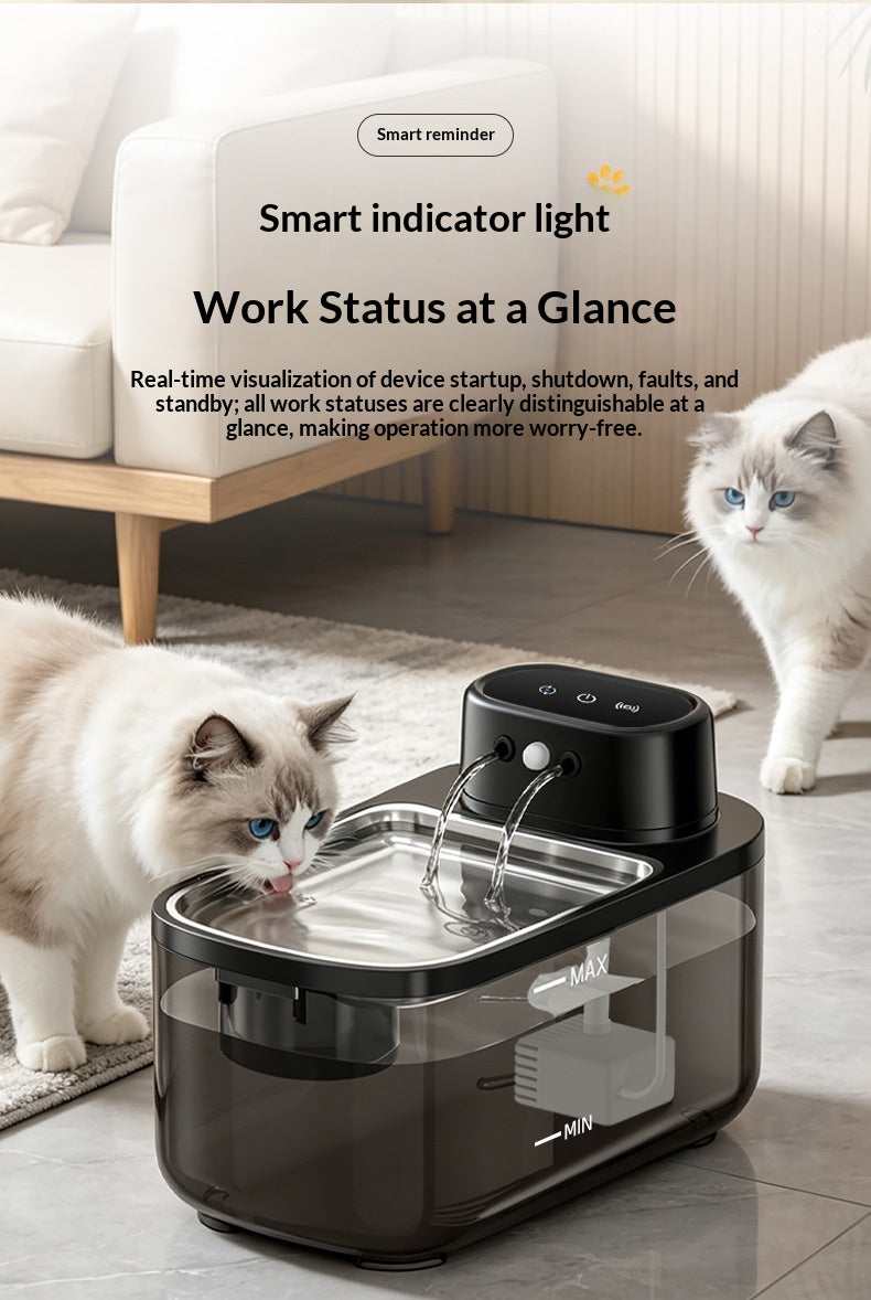 Wireless Smart Sensor Pet Water Fountain for Cats