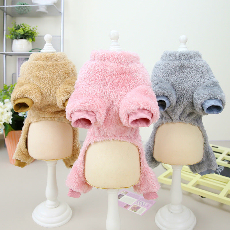 Tricolor Four Leg Dog Sweater Winter Warm Clothing