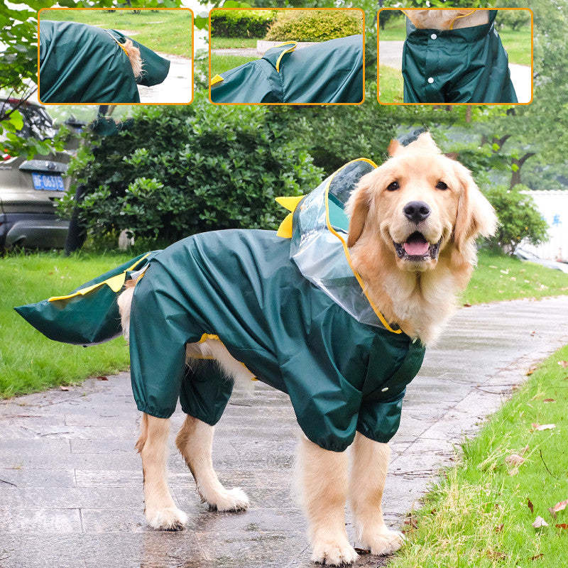 All Inclusive Four Legged Pet Raincoat Suit