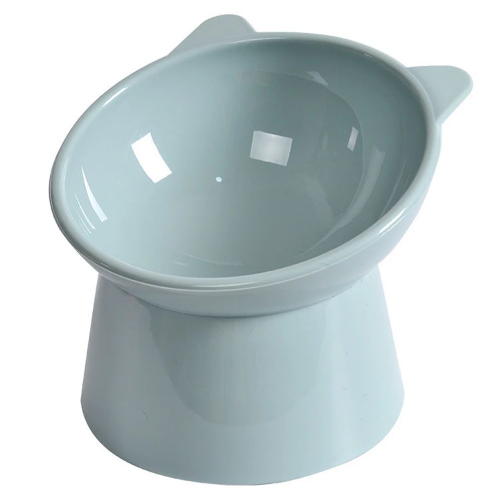 Elevated Tilted Cat Food Bowl Ergonomic Raised Feeder