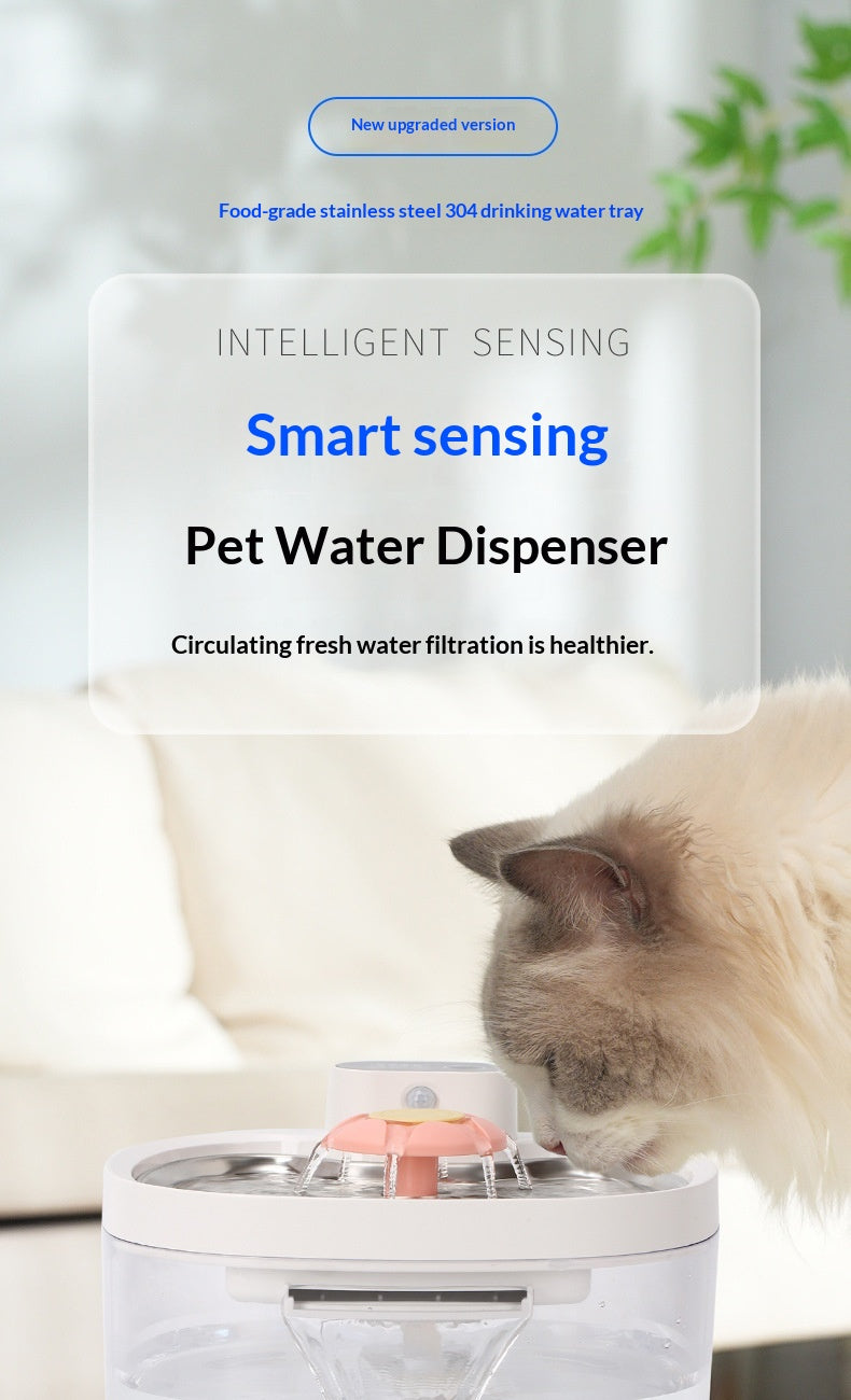 Smart Circulating Filtered Pet Water Fountain for Cats