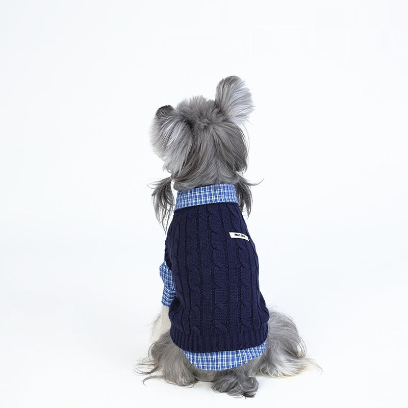 Autumn Winter Socialite Style Dog Clothes for Pets