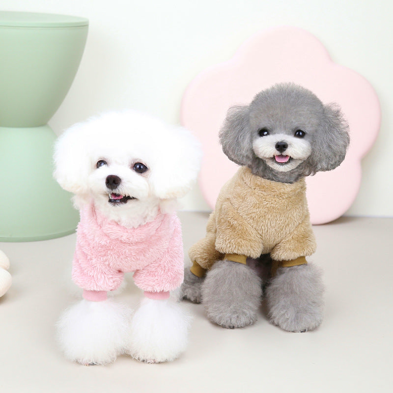 Tricolor Four Leg Dog Sweater Winter Warm Clothing