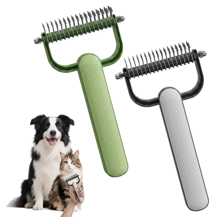 Double Sided Dematting Comb for Dogs Cats Thick