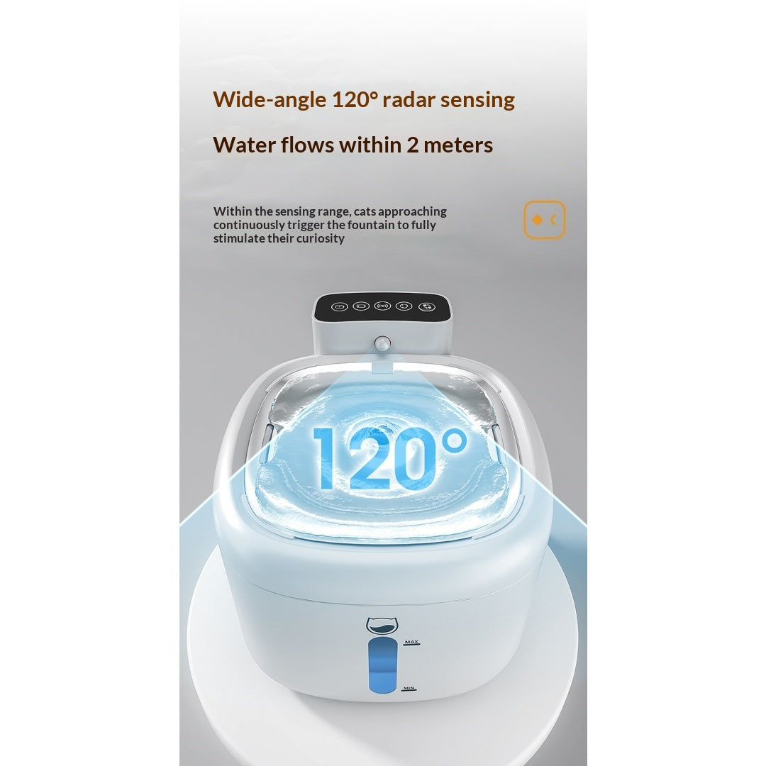 Smart Wireless Circulating Filtered Pet Water Fountain Dispenser