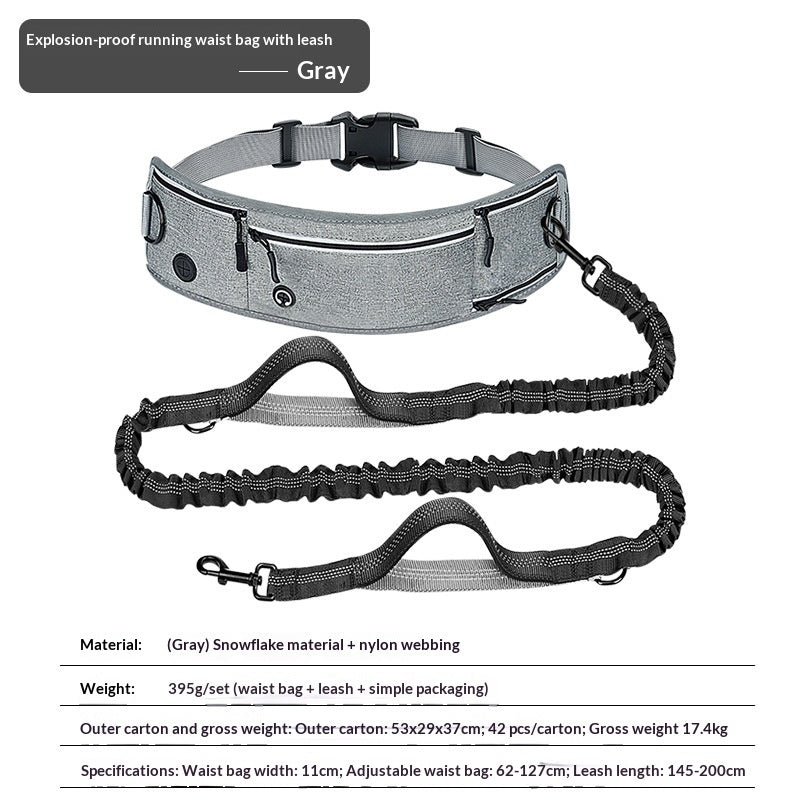 Reflective Multifunctional Retractable Pet Leash for Dogs