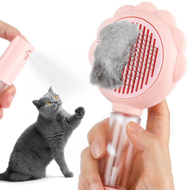 Self Cleaning Spray Slicker Brush for Cats Dogs