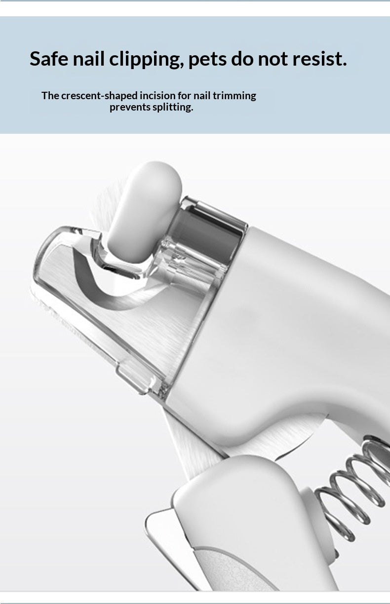 Rechargeable LED Pet Nail Clipper Grooming Tool
