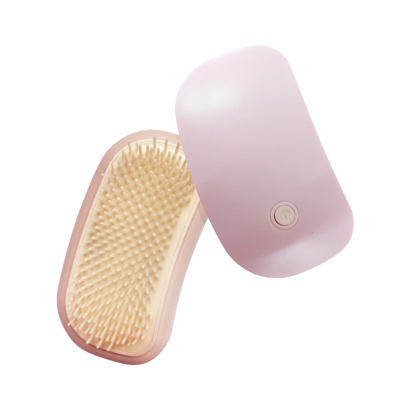 Electric Vibrating Massage Brush for Cats Dogs Pink