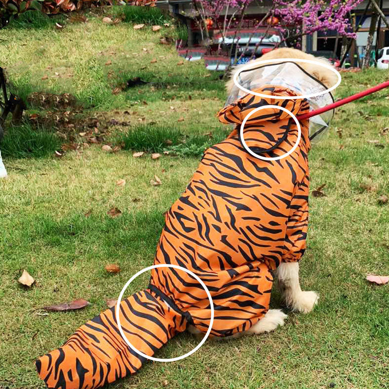 All Inclusive Four Legged Pet Raincoat Suit