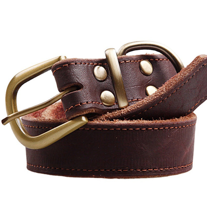 Cowhide Pet Collar for Small Medium Sized Dogs