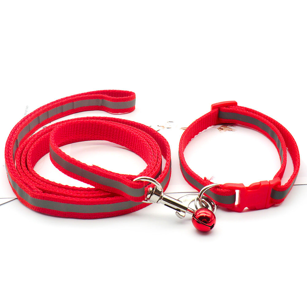 Reflective Cloth Dog Leash for Safe Outdoor Walking