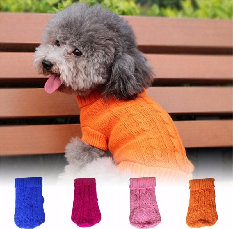 Warm Comfortable Dog Sweater for Small Medium Dogs