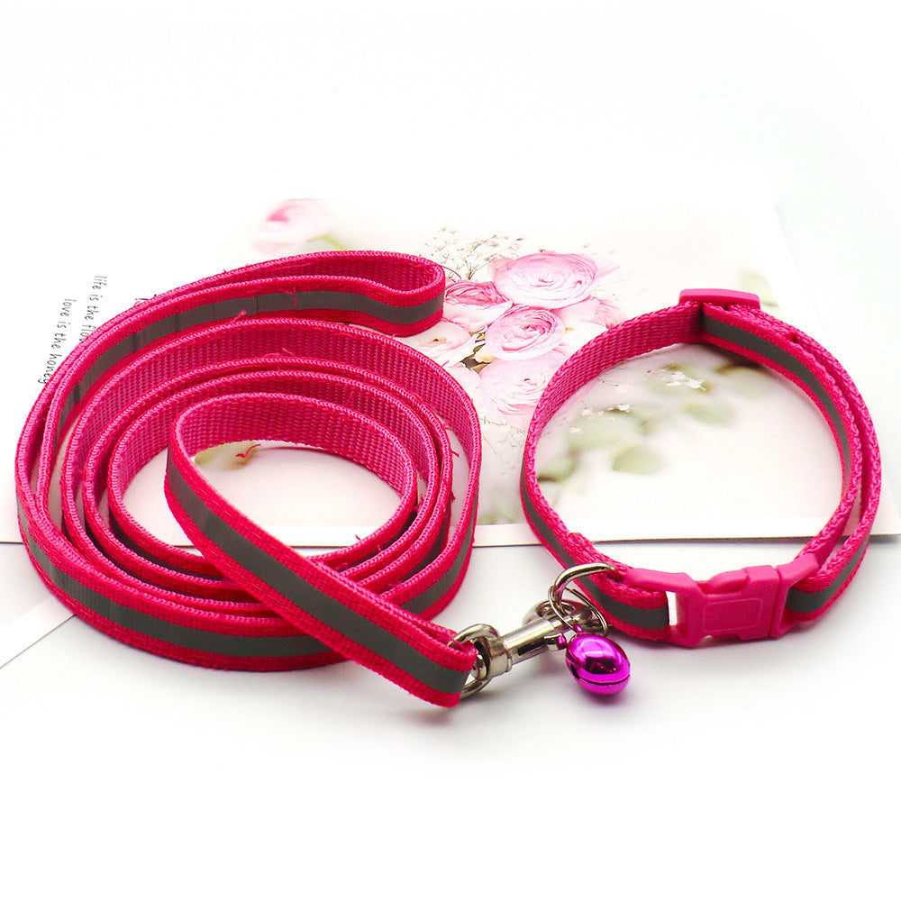 Reflective Cloth Dog Leash for Safe Outdoor Walking