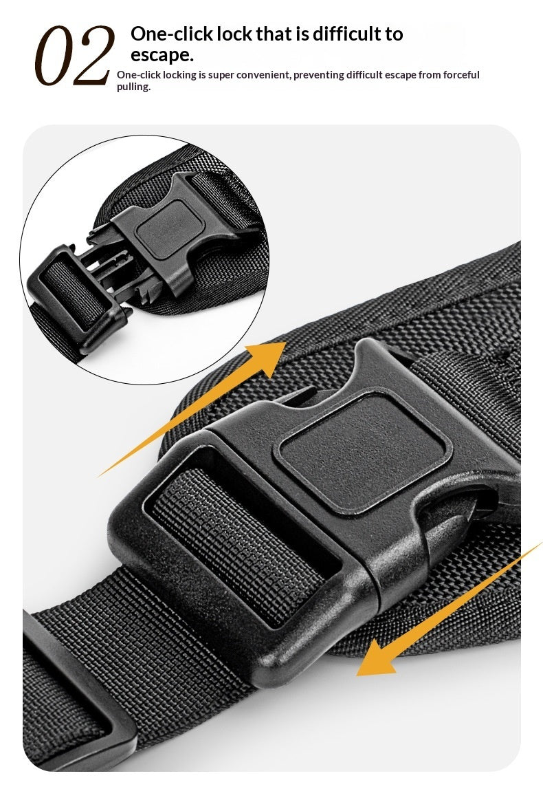 Dog Tactical Chest Harness with Multi Function Leash