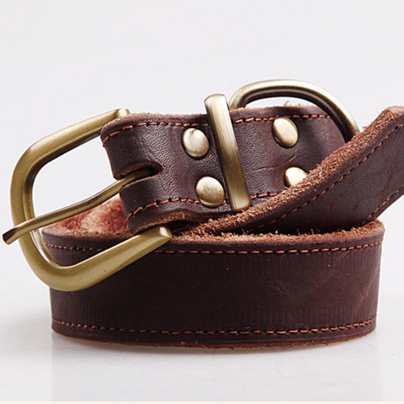 Cowhide Pet Collar for Small Medium Sized Dogs