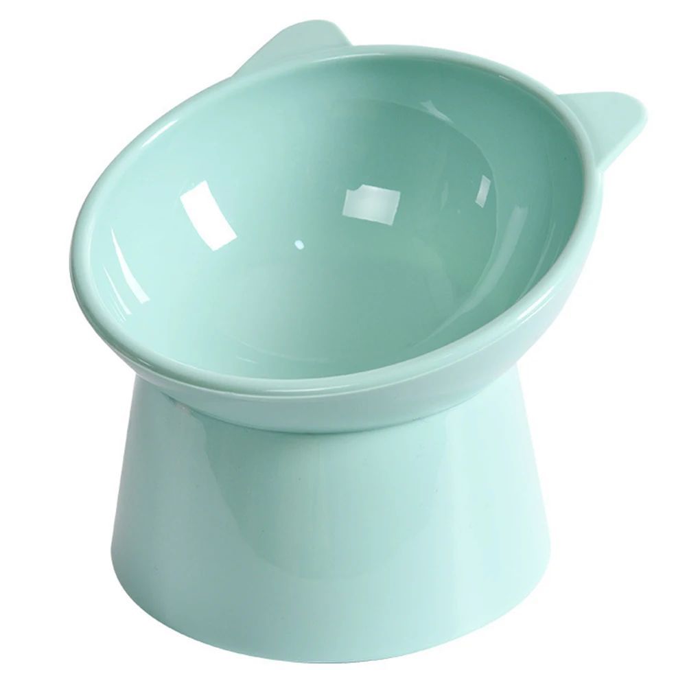 Elevated Tilted Cat Food Bowl Ergonomic Raised Feeder