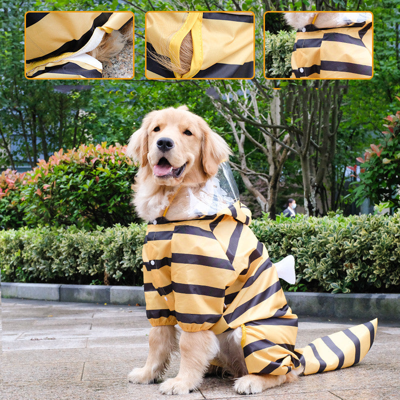 All Inclusive Four Legged Pet Raincoat Suit