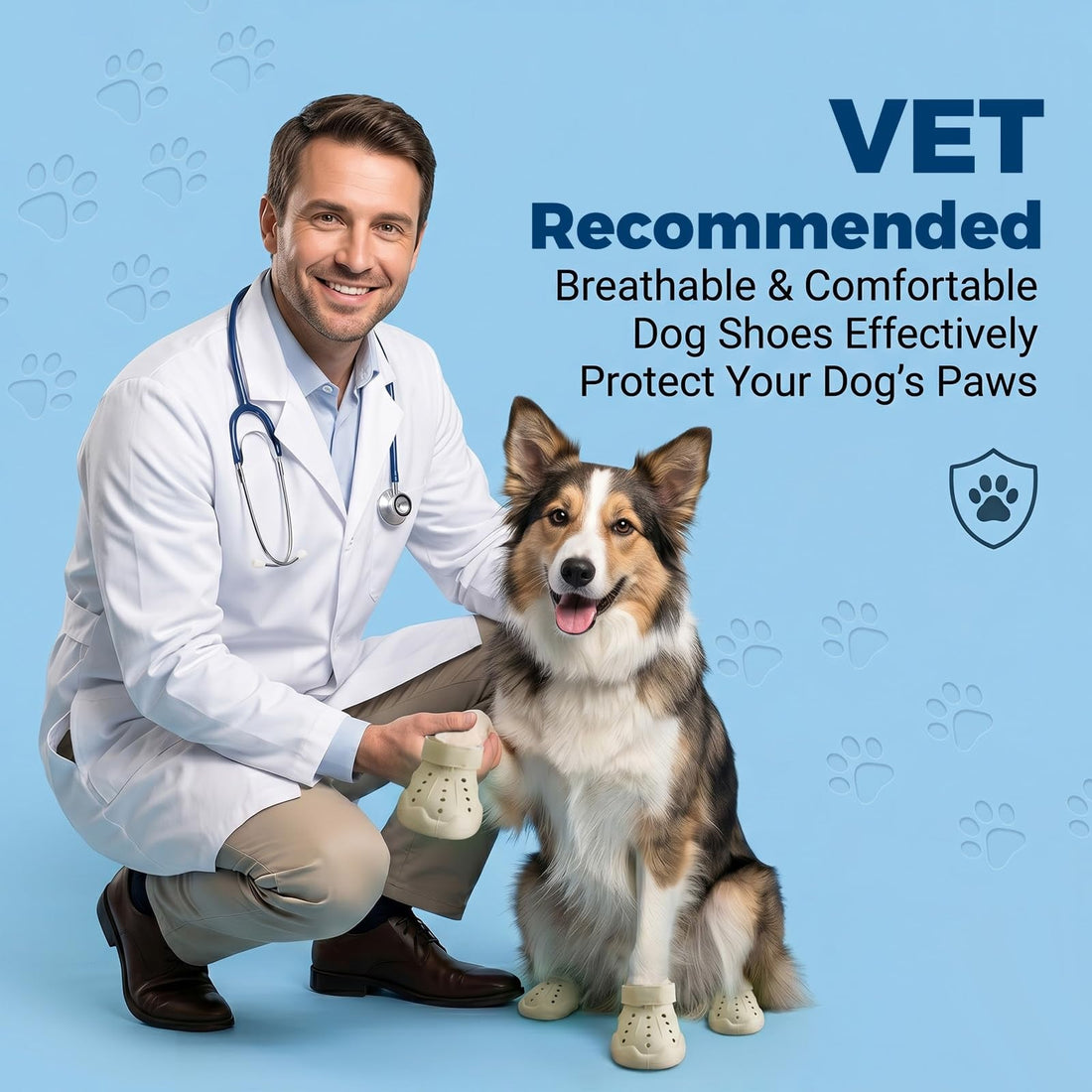Waterproof Breathable Dog Shoes for Summer Rain Protection