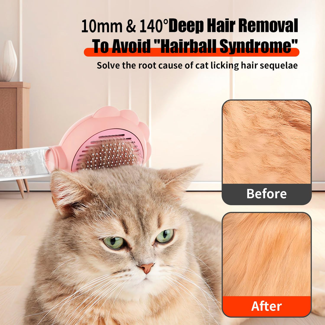 Self Cleaning Spray Slicker Brush for Cats Dogs
