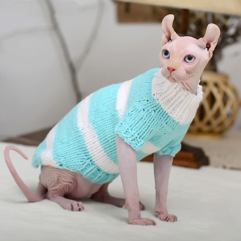 Warm Sweater Pet Clothes for Hairless Cats