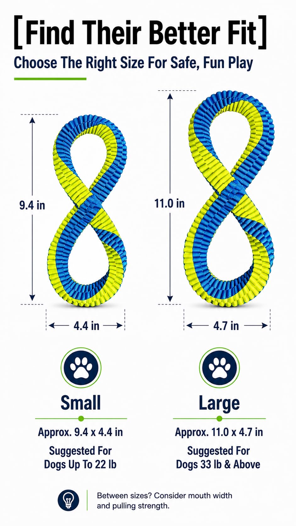 Dental Cleaning Tug Toy for Dogs Textured Weave