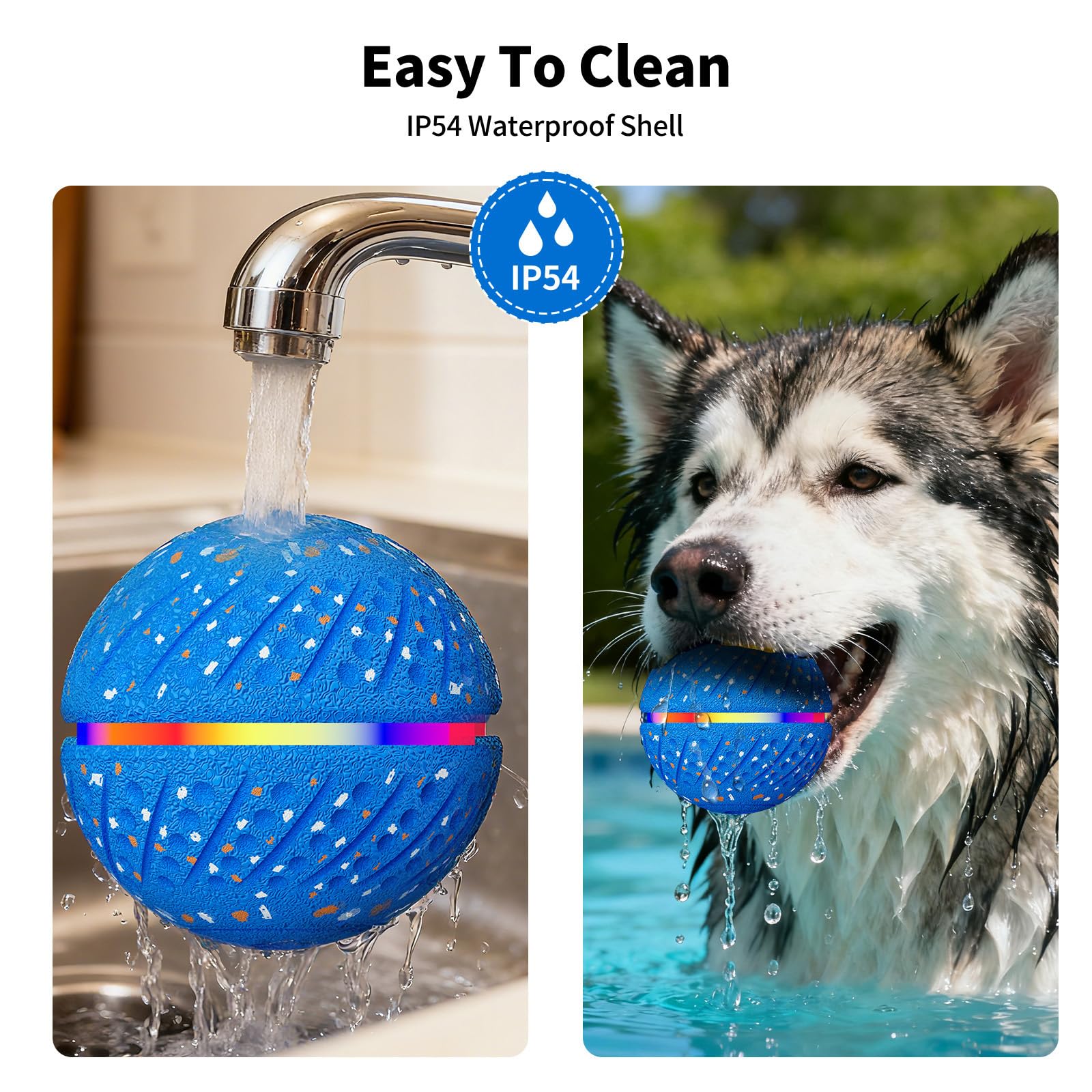 Smart Moving Bouncing Light Up Dog Ball Toy