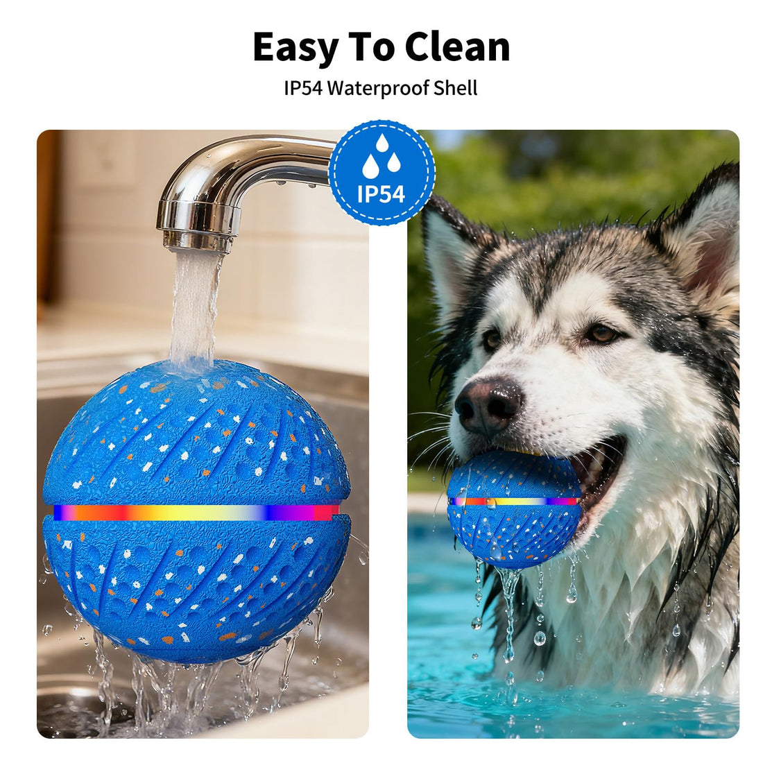Smart Moving Bouncing Light Up Dog Ball Toy