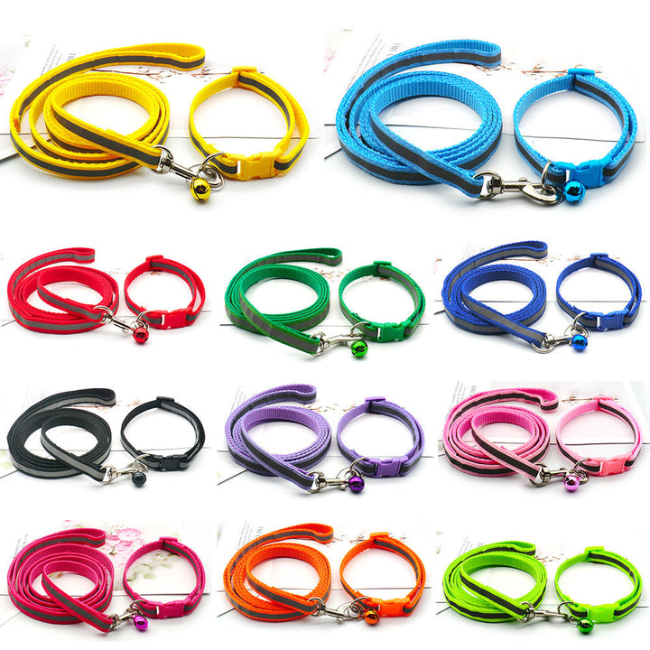 Reflective Cloth Dog Leash for Safe Outdoor Walking