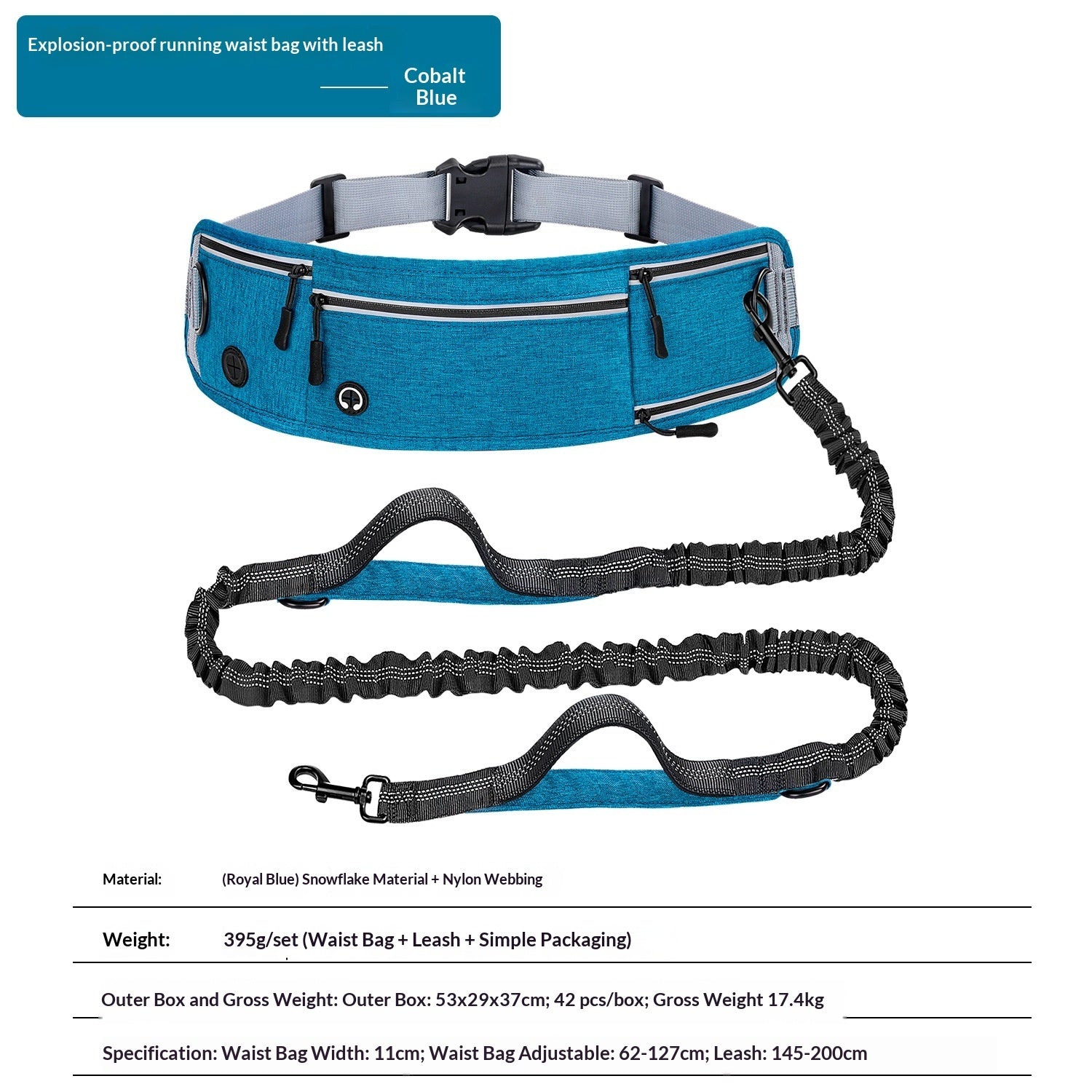 Reflective Multifunctional Retractable Pet Leash for Dogs