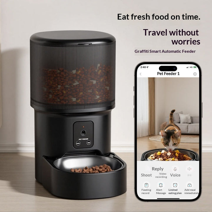 Smart Pet Feeder with Timed Remote Voice Control