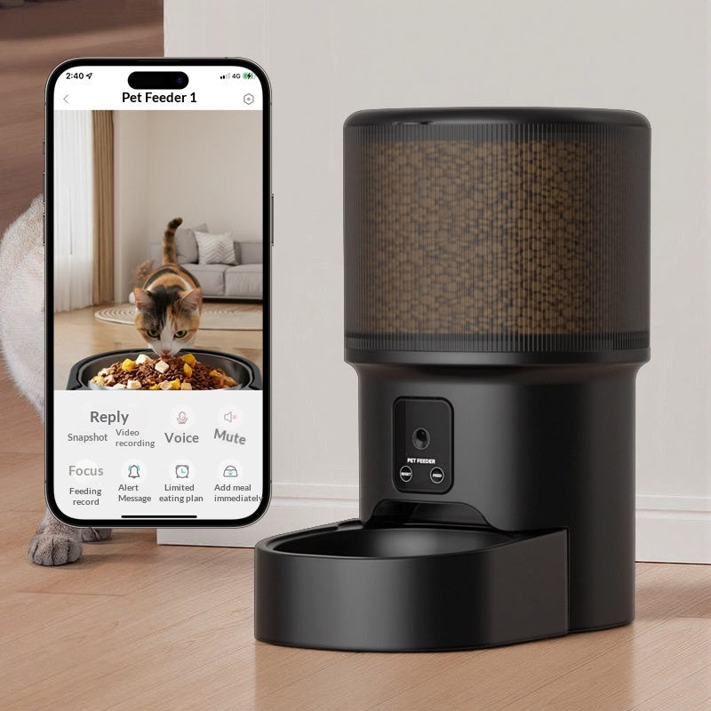 Smart Pet Feeder with Timed Remote Voice Control