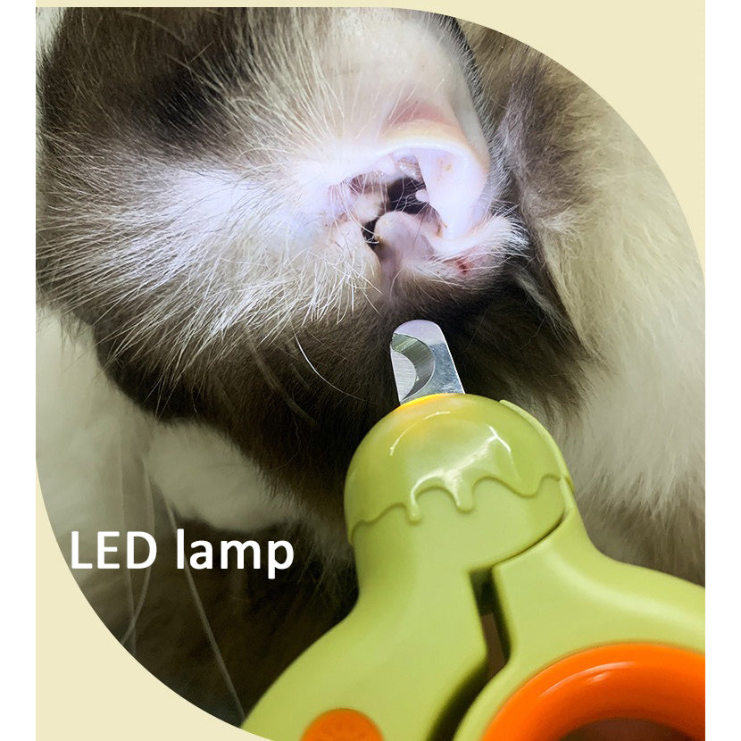 LED Light Pet Nail Clippers for Cats Dogs