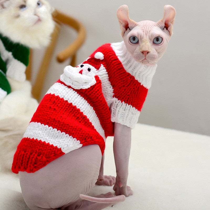 Warm Sweater Pet Clothes for Hairless Cats