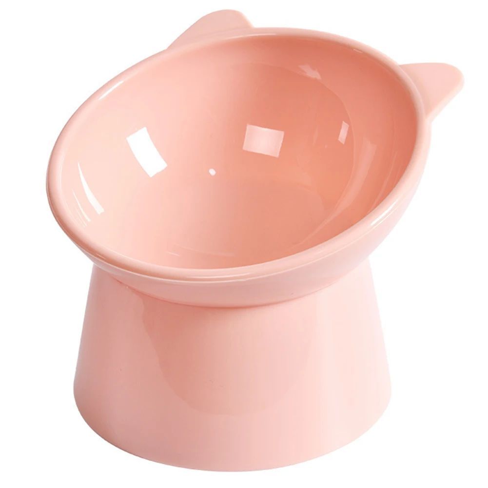 Elevated Tilted Cat Food Bowl Ergonomic Raised Feeder