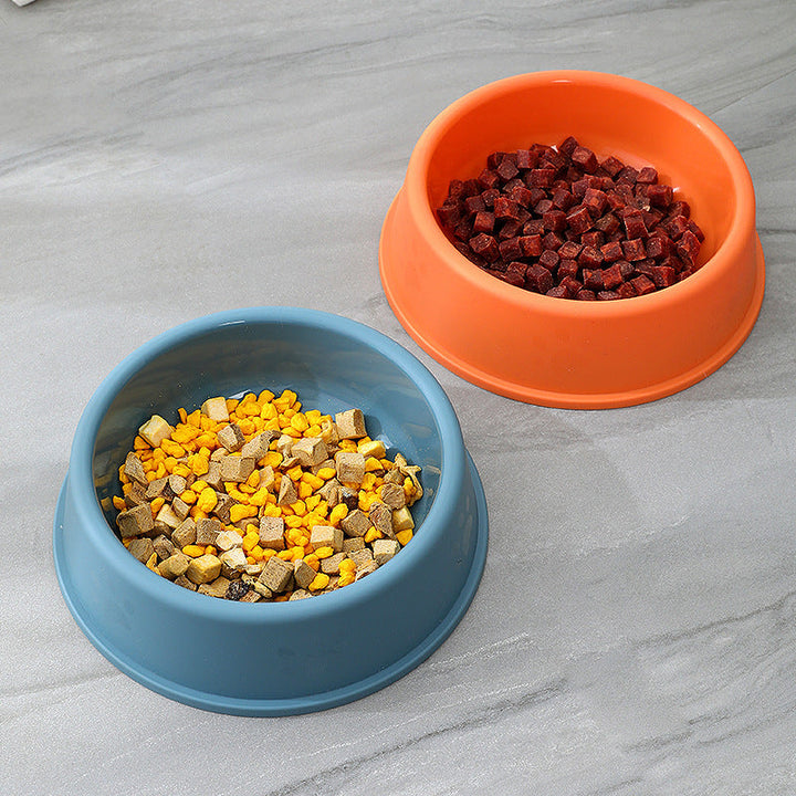 Frosted Footprint Plastic Pet Food Water Bowl