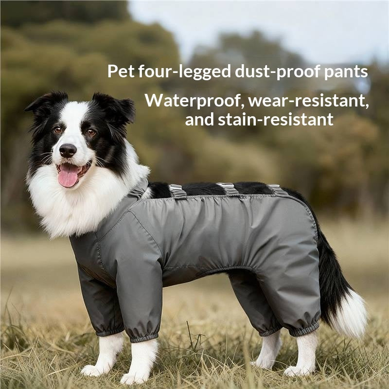 Split Style Anti Dirt Pet Raincoat Set for Dogs