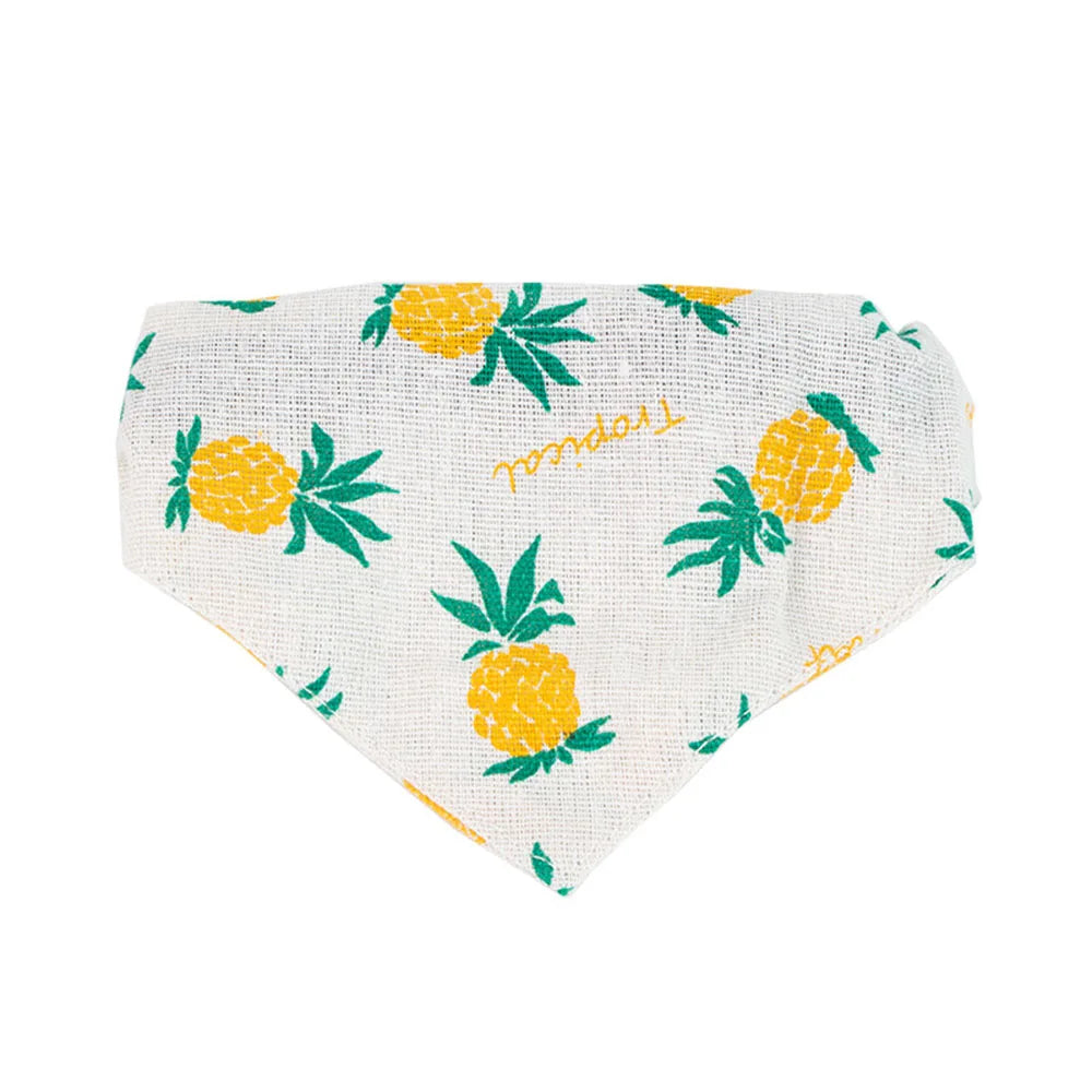 Adjustable Linen Cat Dog Bandana Bow Tie Collar