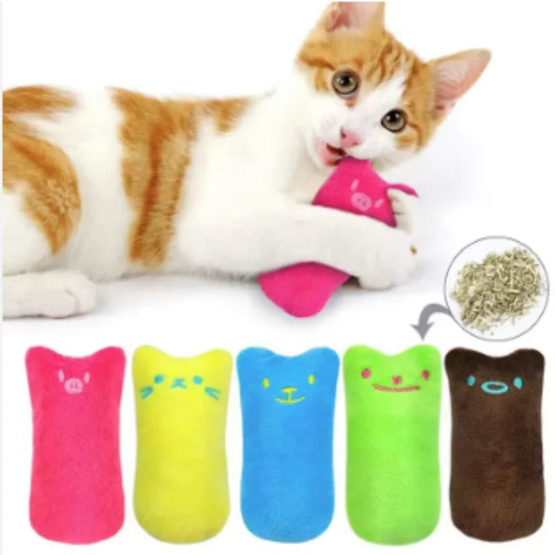 Plush Teeth Grinding Interactive Chew Toy for Cats
