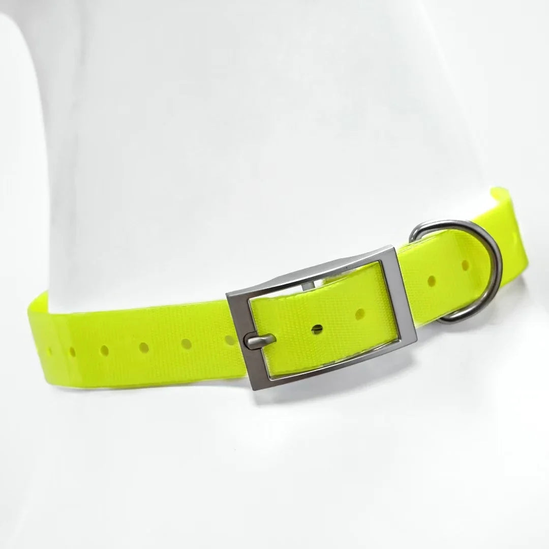 Heavy Duty Waterproof TPU Dog Collar Adjustable Outdoor