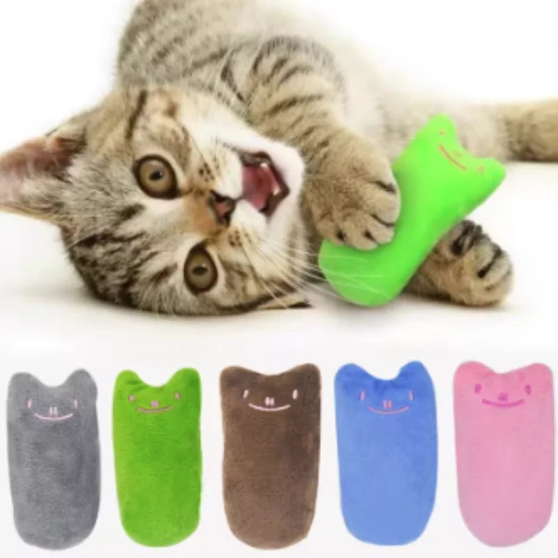 Plush Teeth Grinding Interactive Chew Toy for Cats