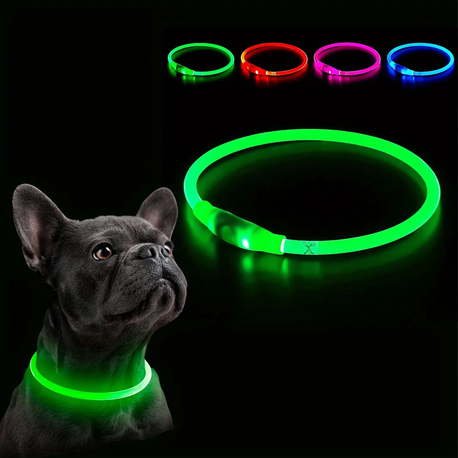 USB Rechargeable LED Light Luminous Dog Collar