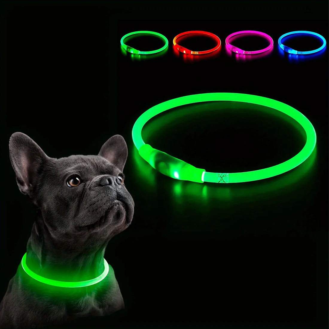 USB Rechargeable LED Light Luminous Dog Collar