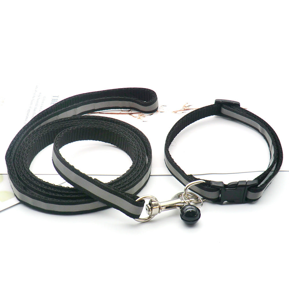 Reflective Cloth Dog Leash for Safe Outdoor Walking