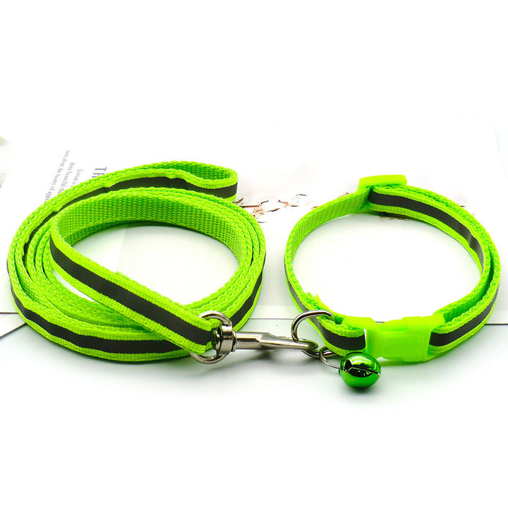 Reflective Cloth Dog Leash for Safe Outdoor Walking
