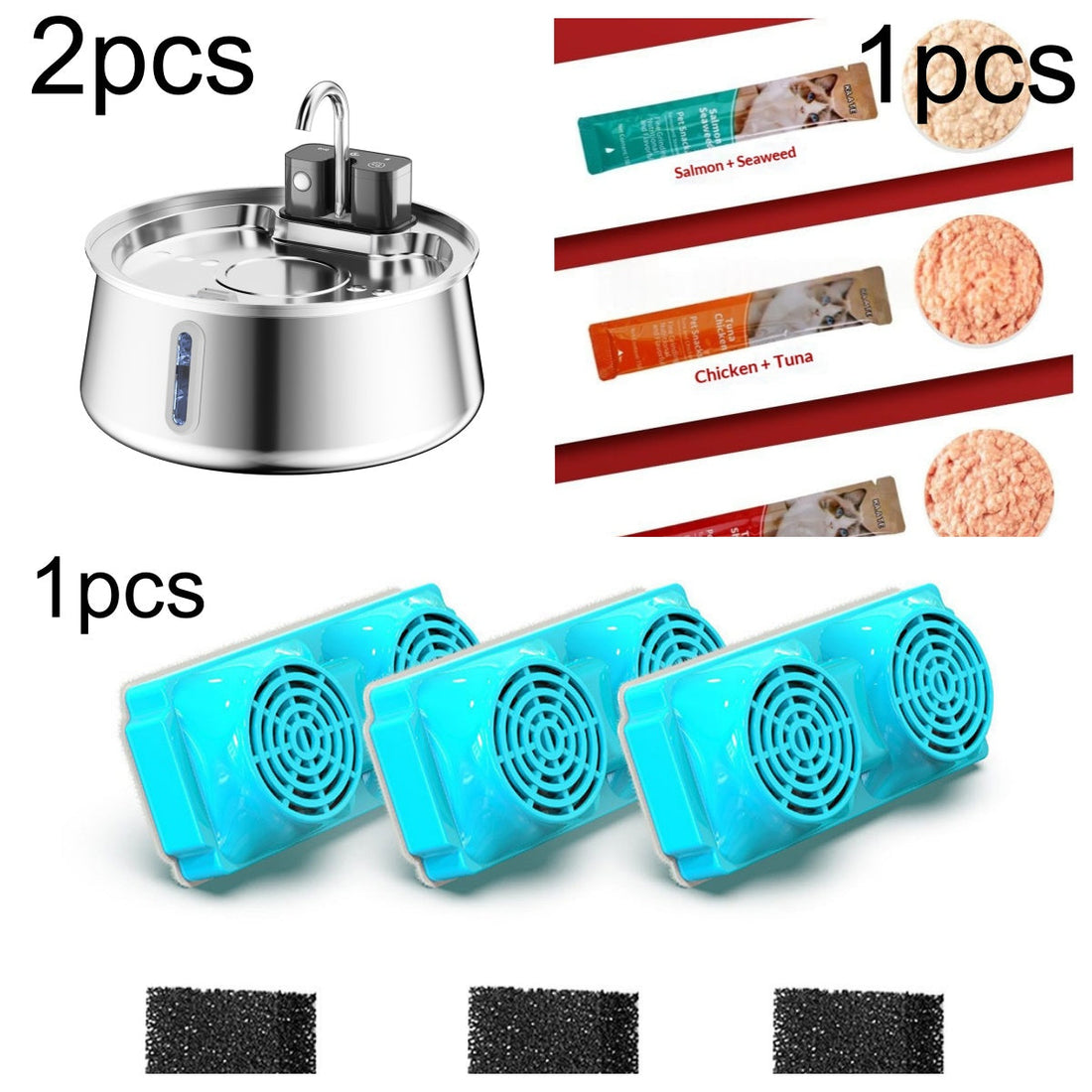 Stainless Steel Wireless Pet Water Fountain Kit Dispenser