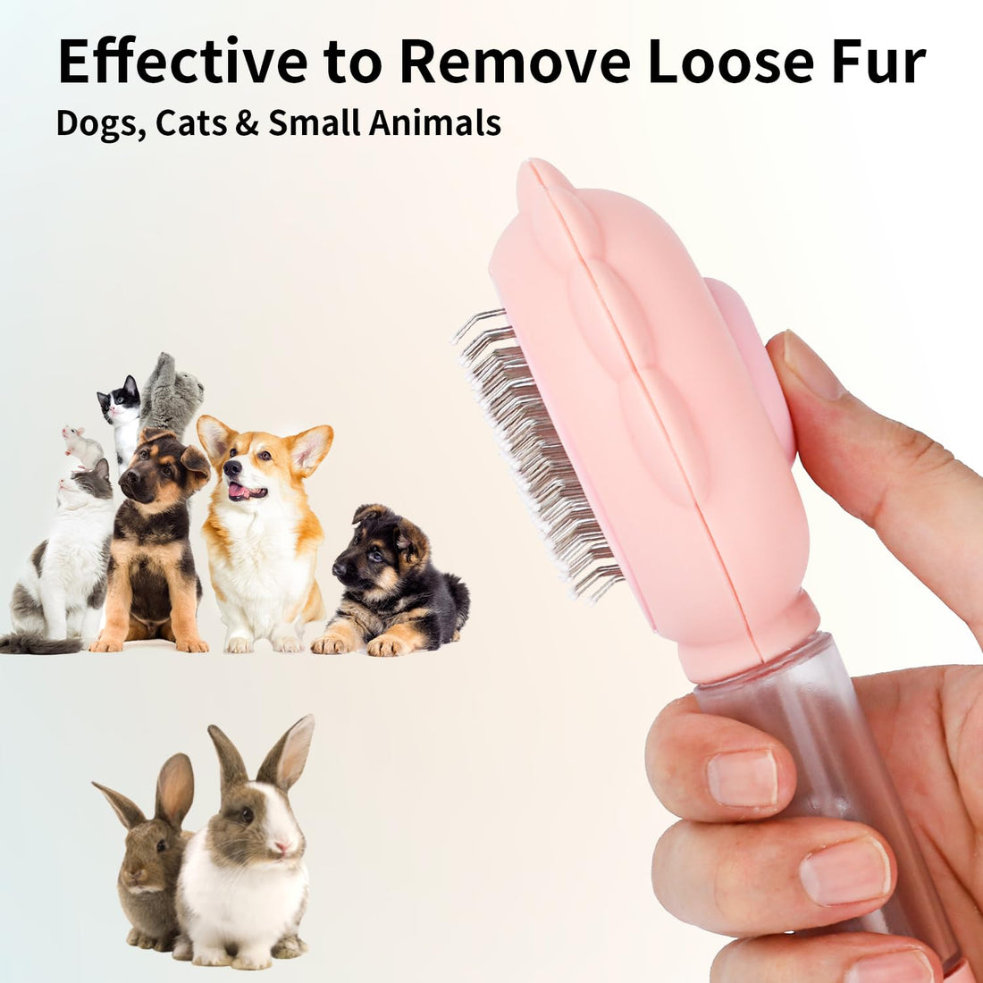 Self Cleaning Spray Slicker Brush for Cats Dogs