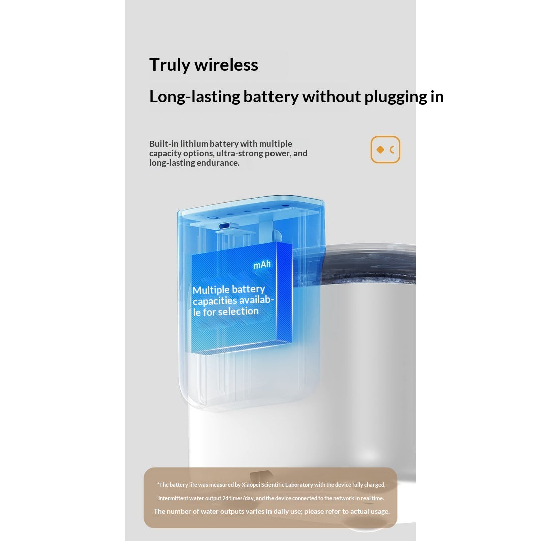 Smart Wireless Circulating Filtered Pet Water Fountain Dispenser
