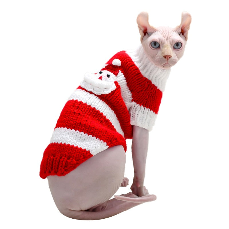 Warm Sweater Pet Clothes for Hairless Cats