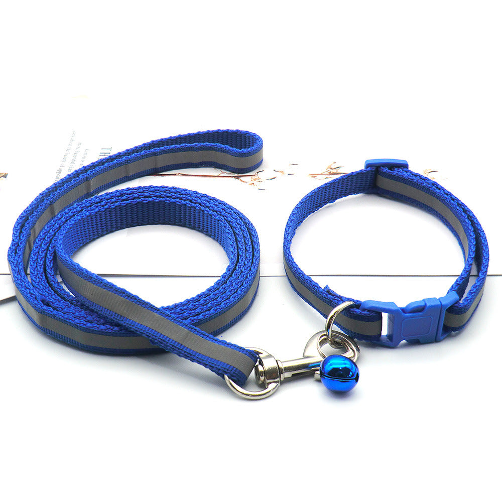 Reflective Cloth Dog Leash for Safe Outdoor Walking
